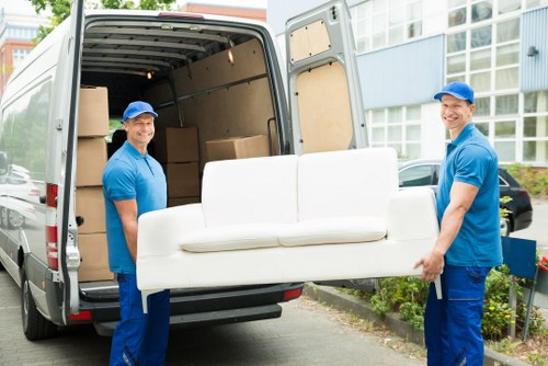 Professional home moving team preparing a Lambeth property move