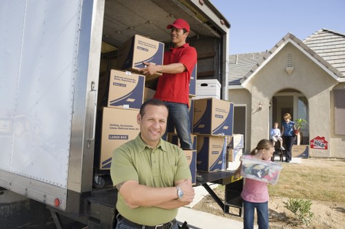 Packing office furniture and equipment for a Lambeth business relocation