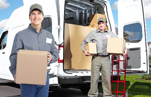 Movers helping a Lambeth resident prepare for a home removal