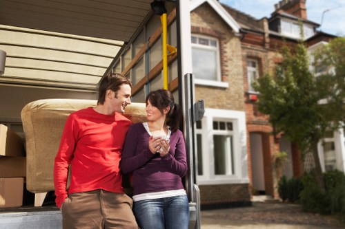 Removal van supporting a flat move in Lambeth